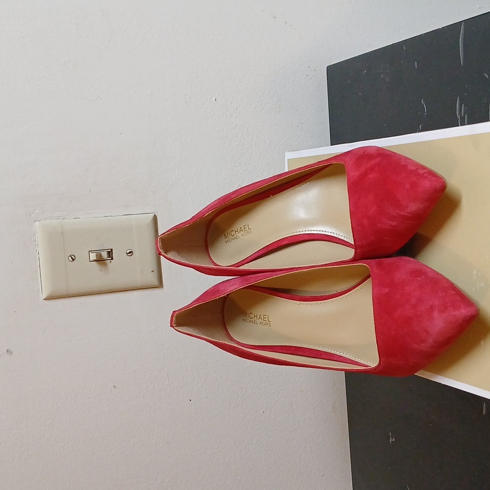 Michael Kors Red Suede Heels